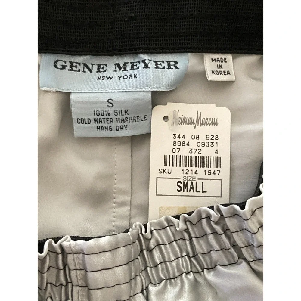 Vintage GENE MEYER Geometric HEART Pop-Art Silk Shorts Boxers sz S ~ NEW